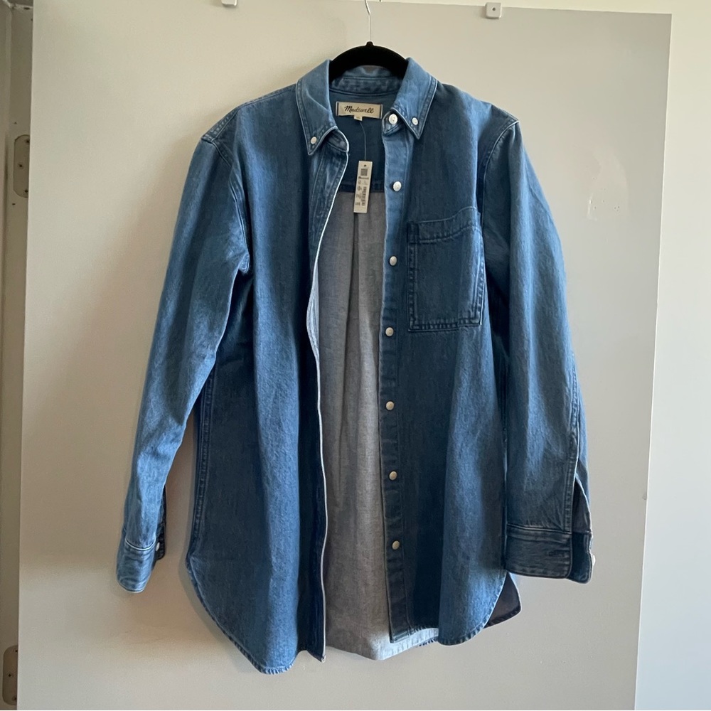 NWT denim button up